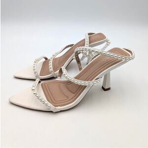 BCBGeneration Imani Slingback Sandals Women's Porcelain Size US7.5M EU38